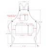 Jeanerlor Cotton Canvas Stylist Apron With Pockets Water-Resistant Tool Aprons