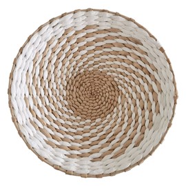 Woven Wall Basket,Wall Hanging Baskets Wicker Rattan Wall Decor,Boho Wall Basket Decor,Hanging Seagrass Baskets,Decorative Handmade Round Woven Wall Sculptures for Living Room Bedroom (B,20CM)