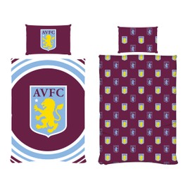 FOCO Aston Villa FC Pulse Single Reversible Duvet