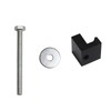 MSCRP Aluminum Mounting Clamps for Pickup Truck Tool Box Mount