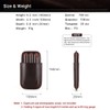 Hiram Cigar Travel Case for 3 Cigars Genuine Oil Leather
