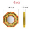 LinaLife 4" Inch ba gua Traditional Chinese Feng Shui Convex