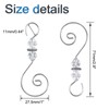 INCREWAY Ornament Hooks, 30PCS Silver S-Shaped Hangers Hook Swirl Christmas
