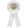 Lawyer White Rosette Ribbon Award, Law School Gavels Trophy Ribbon