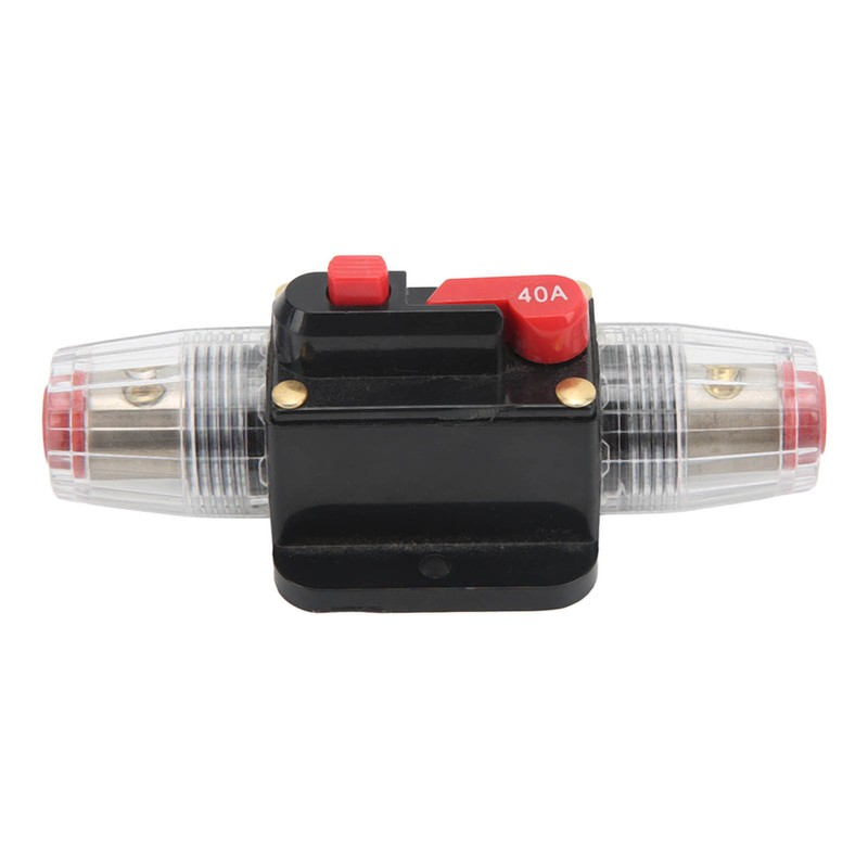 Circuit Breaker Audio Fuse Inline Holder Manual Reset 12V‑48V for