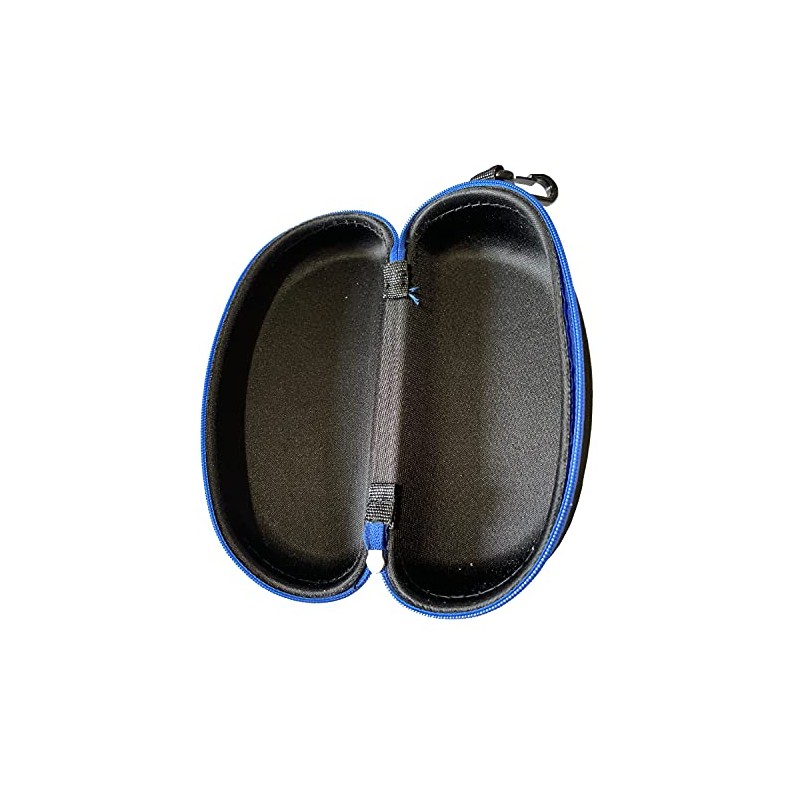 Swimz Swimming Goggle Case - Black/Blue - Semi Rigid Swimming