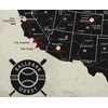 GEOJANGO Baseball Stadium Map Poster - Vintage Edition (24Wx18H inches)