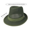 Initlove Mesh Fedora Hat for Men Short Brimmed Trilby Panama