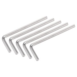 sourcing map 3mm Hex Key Wrench, L Shaped CR-V Repairing Tool 5 Pcs