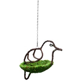SuperMoss (56901) Woven Bird Feeder, 9.5", Dove