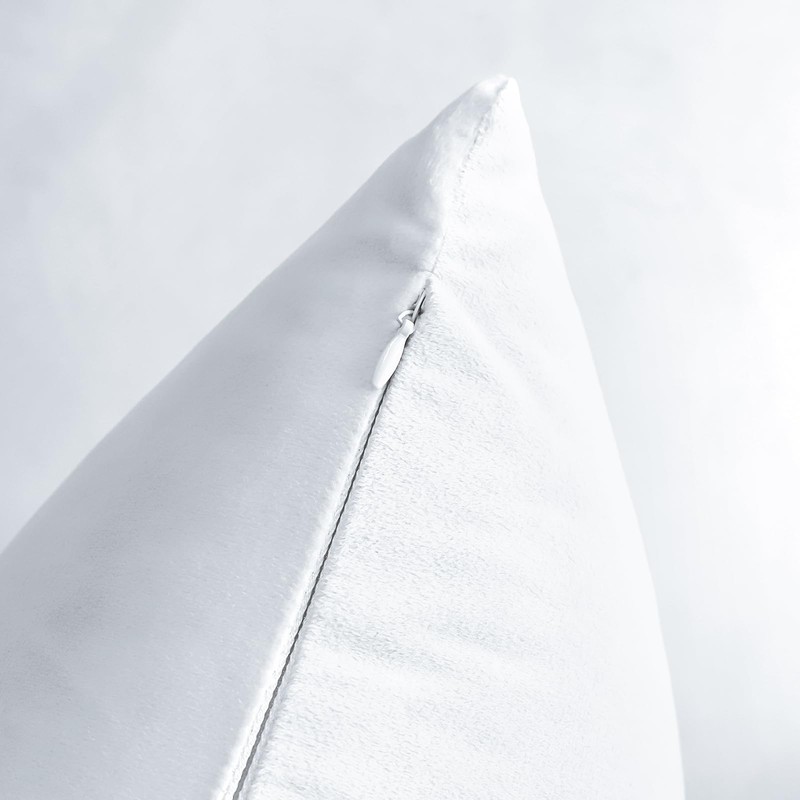 Artscope Luxury Velvet Pillow Covers Decorative Square Pillowcases Soft Solid