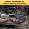 107-Piece Master Torx & Allen Bit Socket Set, S2 Steel,