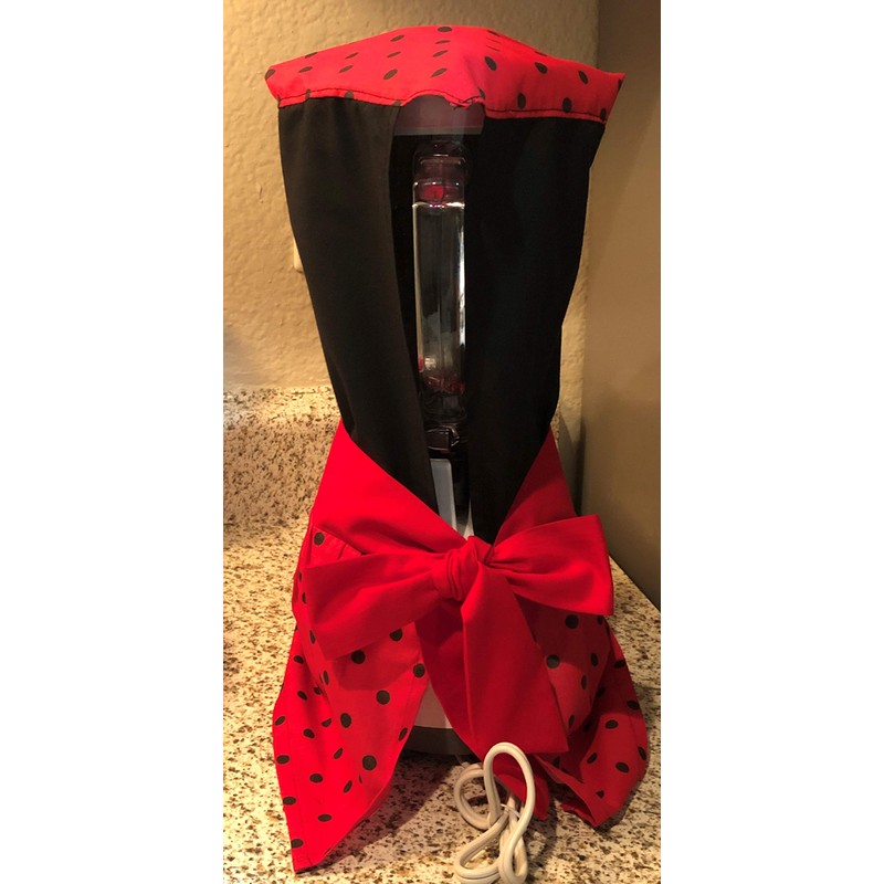 Dust Cover for OSTER. -Design: Strawberry/Red-Black Dots. - Blender dust