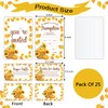 Zgogy Thanksgiving 25 Baby Shower Invitations with Envelopes, Diaper Raffle