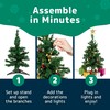 Prextex 23-Inch Mini Christmas Tree Set with LED Lights, Star