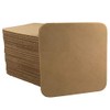 Leather Coasters 4" (102mm)- 4 or 25 Packs Unfinished (4