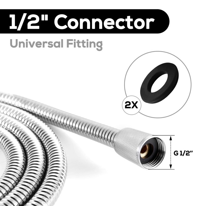 Shower Hose Extra Long Stainless Steel 118 Inches Handheld Shower