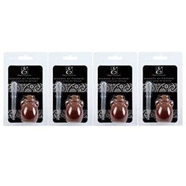 Hosley Set of 4 Terracotta Diffuser Bottle 2.17 Inch High. Ideal for Use with Essential Oils Hosley Replacement Diffusers and Hosley Reed Sticks DIY Crafts