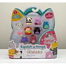 Squishmallows Squish-A-Longs Series 1 - 8 Mini Figures w/Ring & Accessories-New
