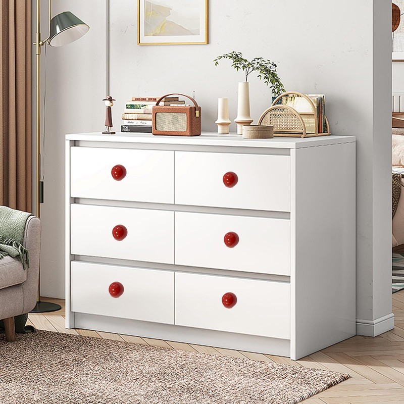 FarBoat 10Pcs Small Ceramic Round Dresser Knobs Pulls Decorative Procelain