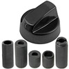 Spares2go Universal Black Control Switch Knob for All Makes and