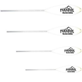 Paradox Fishing Sbirolino Set Slow Sinking I 4 Pieces (6g, 10g, 15g, 20g) I Set for Trout Fishing Trout Bait Ideal for Trout Dough and Spoon - Spoons Trout