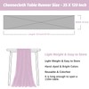 Nialnant 6 Pack Lavender Table Runner for Wedding, Lilac Cheesecloth