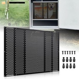RVZONE RV Screen Door Protector Adjusts from 21.5"- 35", RV Entry Screen Door Grille Adjustable Screen Defender for RV Door Camper Screen Door Protector for Dogs Kids