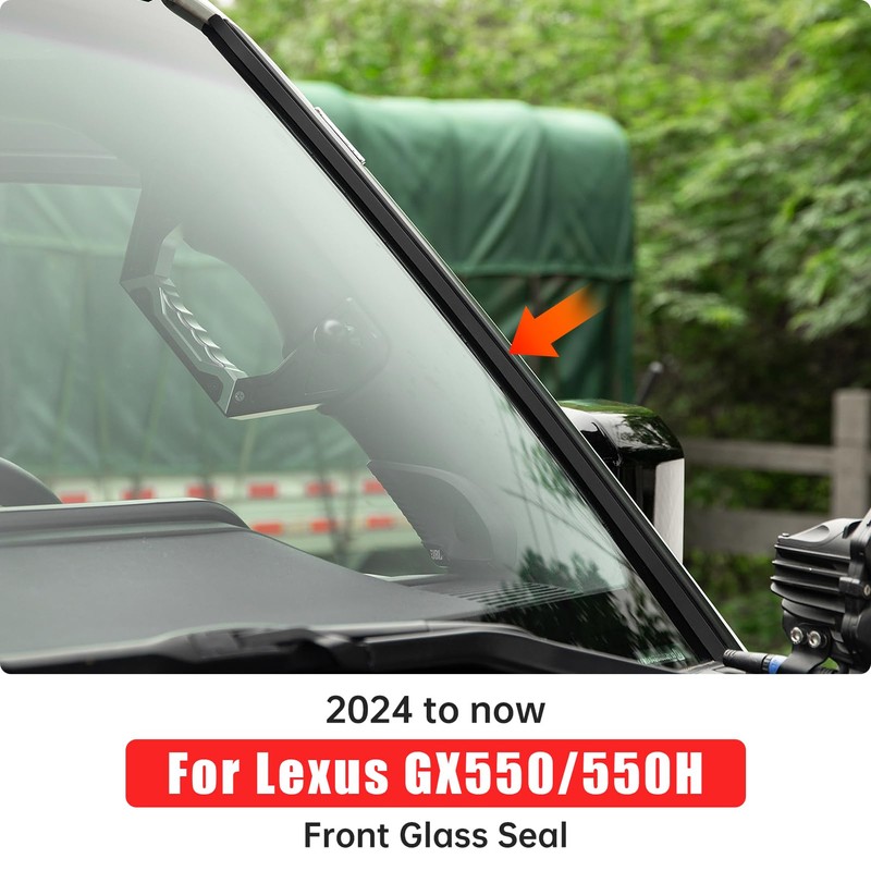 Front Glass Sealing Tape for 2024 2025 Lexus GX550 GX550H