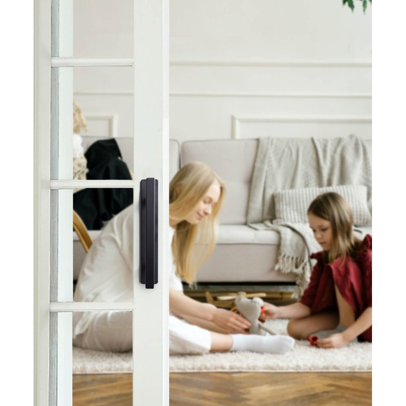 RVPEKUPE 2 Pack Self Adhesive Cabinet Handles Matte Black No