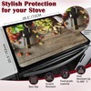 Electric Stove Top Cover Protector,Red Wine Grapes Glass Flat Top