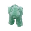 2inch Natural Jade Carved Elephant Crystal Figurine Home Decoration Furnishing