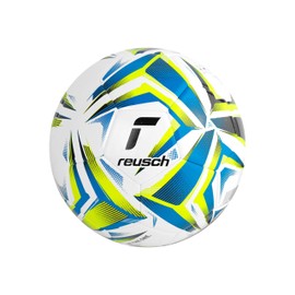 Reusch Football Attrakt Silver Training Ball - Hand-stitched Football for Training and Leisure with Durability, Precise Trajectory and Eye-catching Design for Optimal Visibility in the Game