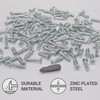 SKIR'CO (Pack of 100) Zinc Plated Euro Screws 5.0 x