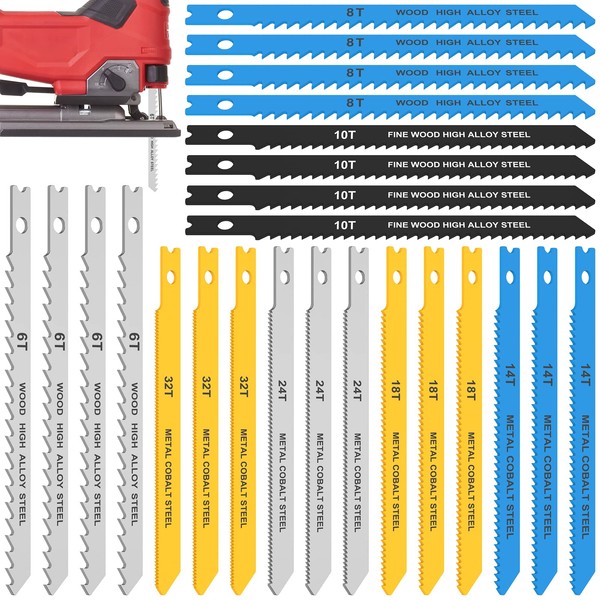 U-Shank Jig Saw Blade Set High Carbon Steel Assorted Saw