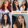 Yacurcur Curly Headband Wig Loose Water Wave Headband Wigs None