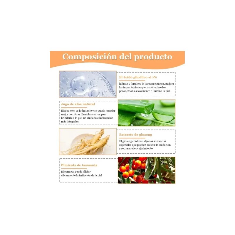 Acido Glicólico 7 Tonic Exfoliación Renovación 240ml