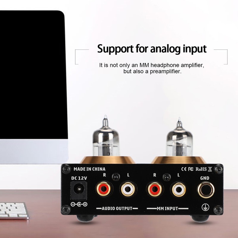 PHONO BOX P4 Gold Plated RCA Panel Drawing Sandblasting MM