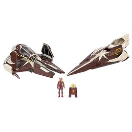 Star Wars Micro Galaxy Squadron Ahsoka Tano’s Jedi Starfighters Set - 5-Inch and 3-Inch Vehicles Two 1-Inch Micro Figure Accessories