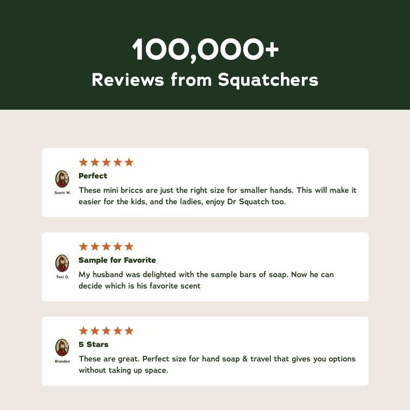 Minis Sampler Set - Dr. Squatch:_Deo Sampler Set