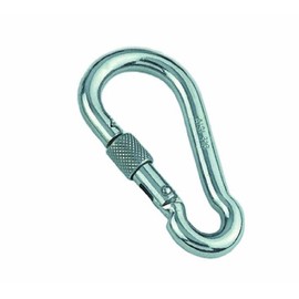 spring hook with safety screw, a4, 4x40mm