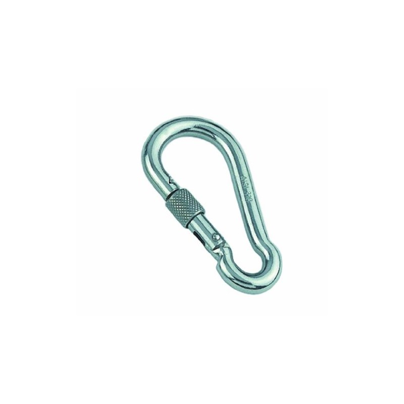 spring hook with safety screw, a4, 4x40mm