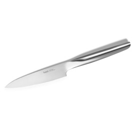 Hast - Cuchillo utilitario de 5 pulgadas, cuchillo de cocina pequeño ultra afilado, acero en polvo avanzado, ligero, mango ergonómico, elegante diseño minimalista, ganador del premio Red Dot
