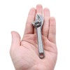 HATOOLHA Mini Adjustable Spanner, 4" Small Steel Spanner Jaw Wrench