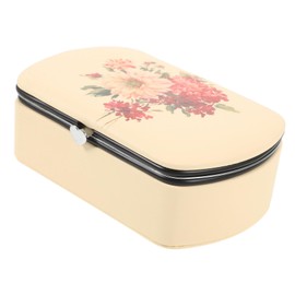 IWOWHERO Portable Jewelry Organizer Case Ring Earring Storage Box for Travel Necklace Holder Jewelry Carrying Box