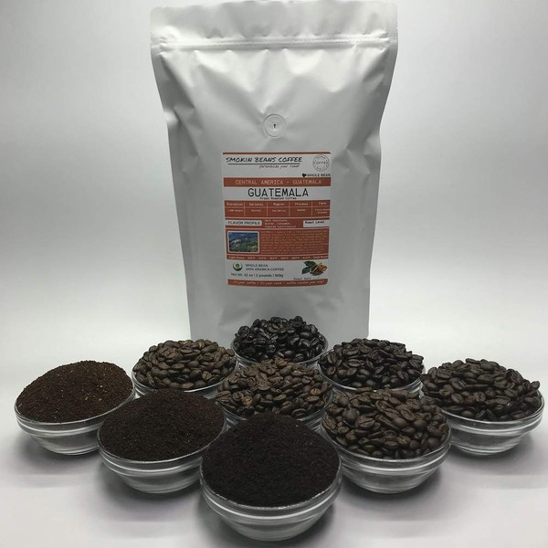 Central America, Guatemala (2-Pound Bag) Premium Arabica Coffee Freshly Custom Roasted Today (Full City Roast/Whole Bean) Customized Roast Or Grind Is Available By Messaging Us At Time Of Checkout