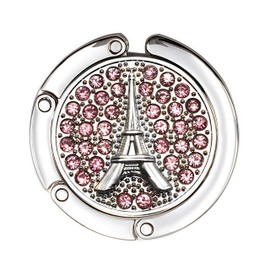 Bestdays Handbag Eiffel Tower Accent Table Hook Purse Hanger (Pink)