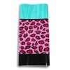 Craft Supply Pink Leopard Tablecover- Teal Animal Print Table Cover