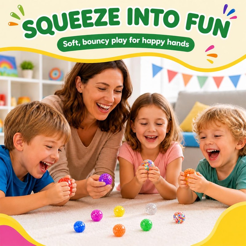 MLRUQRX 10 Pezzi Palline Antistress Squishy - Regalini Fine Festa