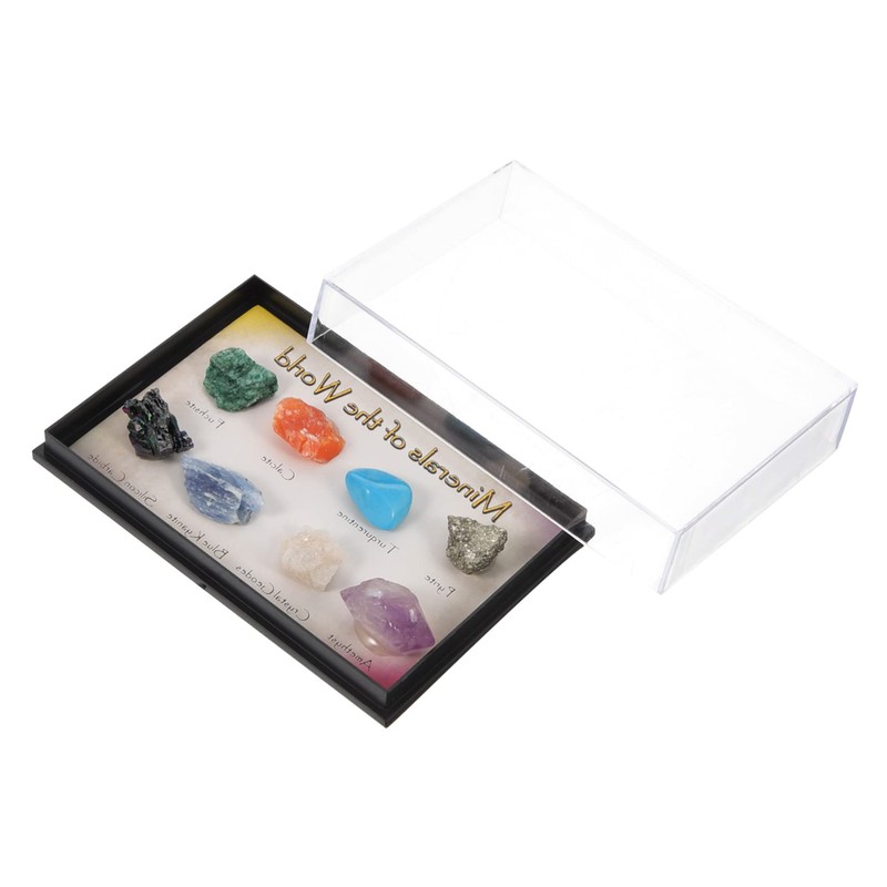 Mobestech 4sets Natural Specimen Irregular Crystals for Science Education Decor